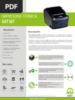 Ficha Tecnica Impresora SAT - 16T