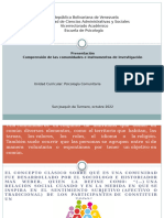 Presentación de Psicología Comunitaria