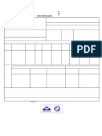 Test Certificate: Chemical Composition Percent