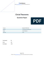 Circle Theorems - Hard