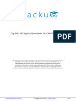 Top 50 - GK Sports Questions For CMAT 2024 (PDF)