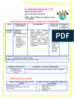 Sesión 03 PS Que Habitos de Higiene Debo Tener para Cuidar Mi Salud