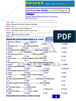 Advanced Mini-Test On Units 1-3 Prep 2