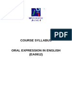 EA0912 Course Syllabus