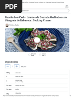 Receita Low Carb - Lombos de Dourada Grelhados Com Vinagrete de Rabanete - Cooking Classes