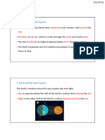 Earth and The Solar System: Rotates Around Sun Rotates Axis North Poles Tilted 23.4 24