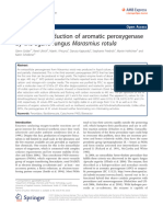 High-Yield Production of Aromatic Peroxygenase by The Agaric Fungus Marasmius Rotula