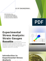 Experimental Stress Analysis Strain Gauges Rosette