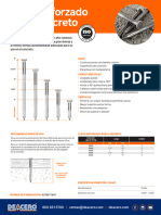 Clavo Reforzado para Concreto Deacero Ficha Tecnica