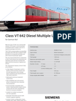 Class VT 642 Diesel Multiple Unit DESIRO: For German Rail