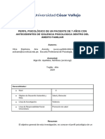 Informe de Investigaciòn Pruebas Psicológicas