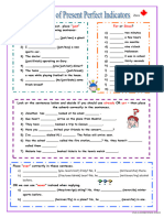 Present Perfect Indicators