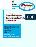 Apostila 01 - Peça 01 - Língua Portuguesa Reconhecimentos Das Classes