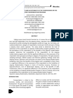 AWARENESS BENEFITS AND ACCEPTABILITY OF THE STAKEHOLDERS ON THE JEEPNEY MODERNIZATION PROGRAM (Monterey Et Al 2022)