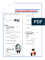 Ecuaciones Exponenciales para Cuarto de Secundaria