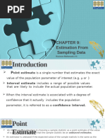 Chapter 9 Estimation From Sampling Data