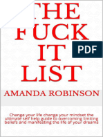 The Fuck It List Change Your Life Change Your Mindset The Ultimate