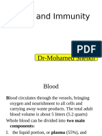 Blood and Immunity: Dr-Mohamed Sheikh