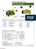 S170 With 48 Deck Maintenance Reminder Sheet