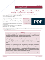 Spectrum of Clinico-Pathological Correlation of Abnormal Uterine Bleeding Cases in A Tertiary Care Hospital