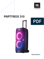 JBL Partybox 310 Owner's Manual FR