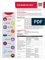 HS Tile Bond Hi-Flex Data Sheet - V2