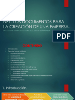 CFO AF1 PST Mp02 Uf1 Nf1 Los Documentos para La Creación de Una Empresa PDF