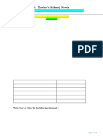 REVISION WORKSHEET - Half Yearly - SCIENCE - CLASS 4