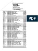 LISTA DARMET 98 TRANSFILT 6 de NOVIEMBRE 2023 R