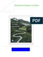 (Ebook PDF) Building Python Programs 1St Edition