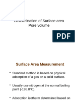 Catalyst Surface Area and Pore Volume