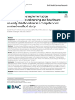 Influence of The Implementation of Strengths-Based Nursing and Healthcare On Early Childhood Nurses' Competencies: A Mixed-Method Study