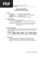 Protocolo de Medicion y Resistencia Del Pozo A Tierra