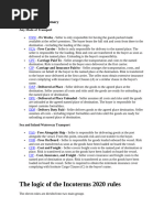 Incoterms 2020 Summary