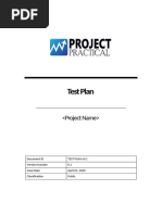 TEST PLAN TEMPLATE v0.1