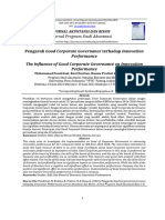 Good Corporate Governance Innovation Performance The Influence of Good Corporate Governance On Innovation Performance