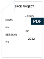 Isc Commerce Project Akus Kaur Swot Analysis and Consumer Protection 12B