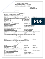 9th Math English Medium PDF