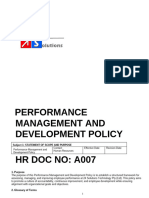 24 Solutions Performance Management and Development Policy - 007