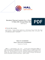 Borehole Thermal Analysis For A Closed Loop Vertical U-Tube DX Ground Heat Exchanger