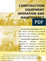 Group 3 A Construction Equipment Operation and Maintenance