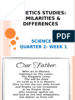 Science 9 Q2 Week 1 Genetic Studies Similarities Differences