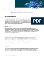 Quantum Computing Terms Cheat Sheet