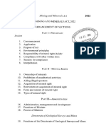 The Mining and Minerals Act, 2022 (Returned by H.E The President)