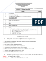 English WS-ANSWER KEY