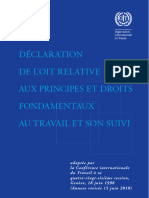 Déclaration OIT Relative Aux Droits Et Principes Fondamentaux Au Travail Et Suivi