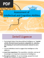 Assessment of Intellectual and Cognitive Abilities