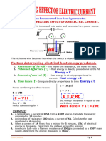 Heating Effect of Electric Current