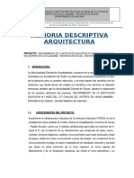 2.2 Memoria Descriptiva Arquitectura