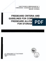 1981 USBR Freeboard Criteria